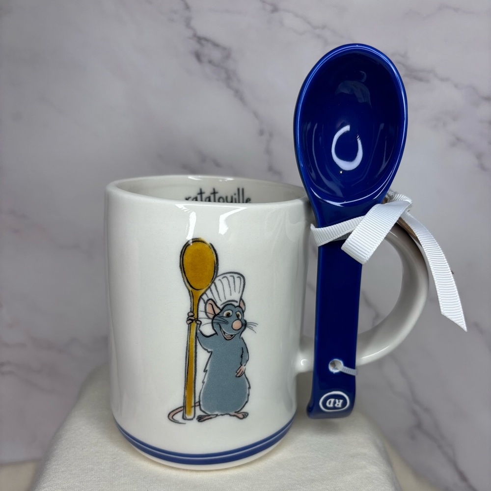 Rae Dunn Ratatouille Ceramic Mug with Spoon
